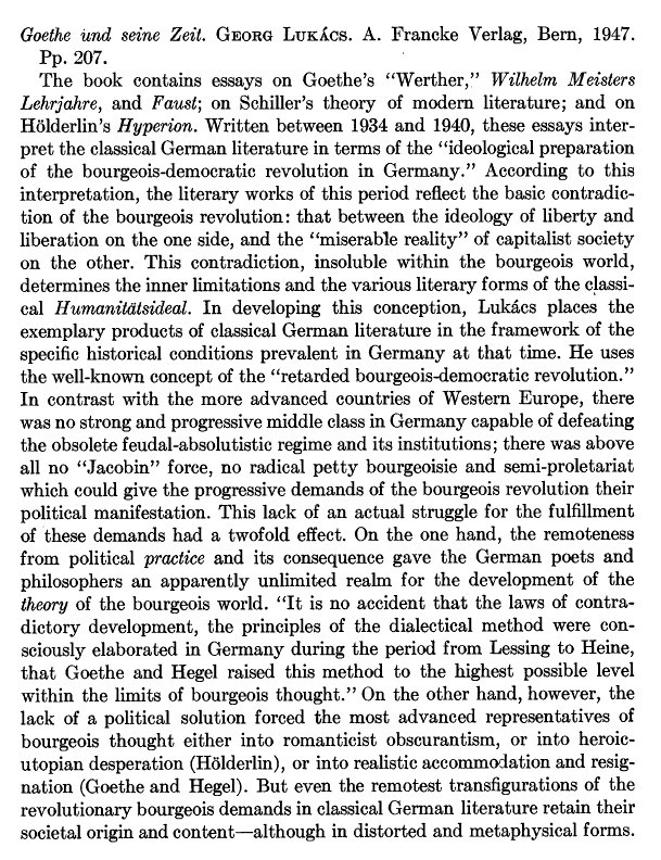 review of Lukacs page 142