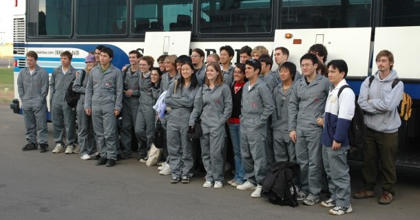 DP team at bus