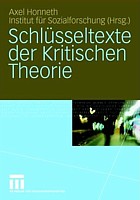 Honneth (ed.), Schluesseltexte, cover