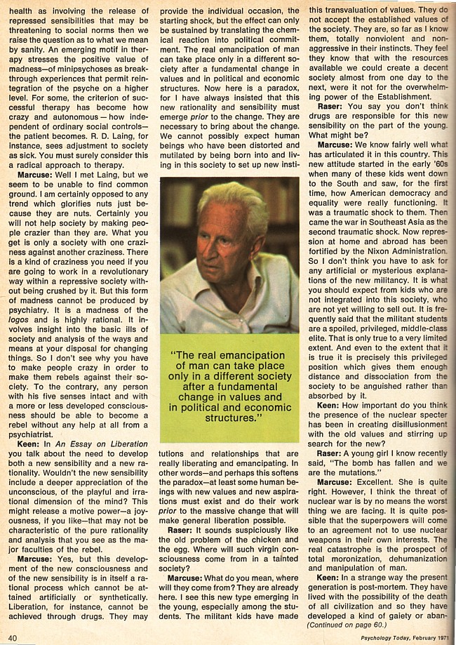 1971 Marcuse interview, p. 40