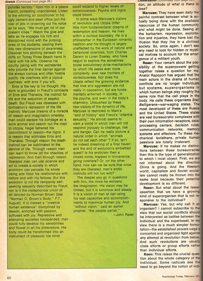 1971 Marcuse interview, p. 60
