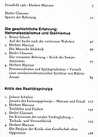 Claussen 1981, table of contents