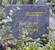 grave of bob strahl, opposite Herbert's