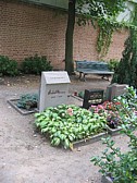view of Herbert's gravestone
