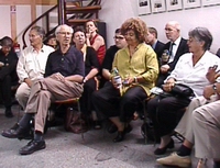 Peter and Angela Davis in the Brechthaus