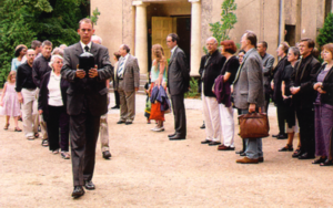 Procession with Herbert's Urn at Berlin Cemetery, July 2003