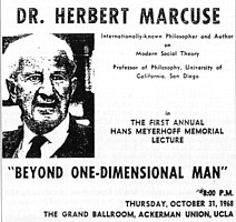 flyer for 1968 Meyerhoff lecture