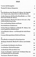 contents of Adorno zum Gedaechtnis