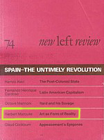 New Left Review, July 1974, cover