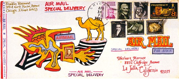 April 1973 surrealist envelope